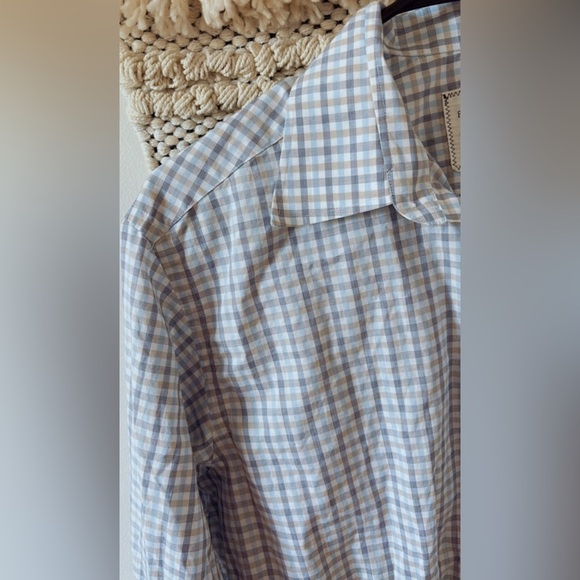 Billy Reid Mens Gingham Cotton Button Down Shirt Long Sleeve Size Medium Fit 3 - Picture 2 of 4